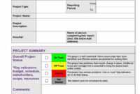 40+ Project Status Report Templates [Word, Excel, Ppt] ᐅ inside Project Weekly Status Report Template Excel