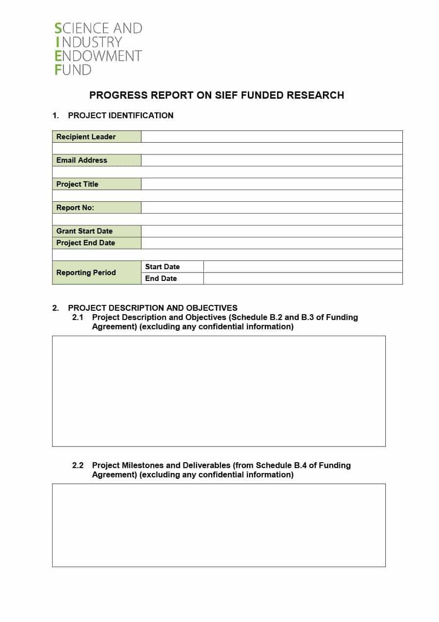 40+ Project Status Report Templates [Word, Excel, Ppt] ᐅ Regarding Funding Report Template