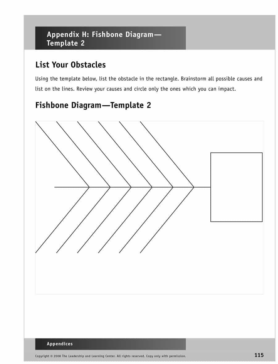 43 Great Fishbone Diagram Templates & Examples [Word, Excel] Pertaining To Blank Fishbone Diagram Template Word