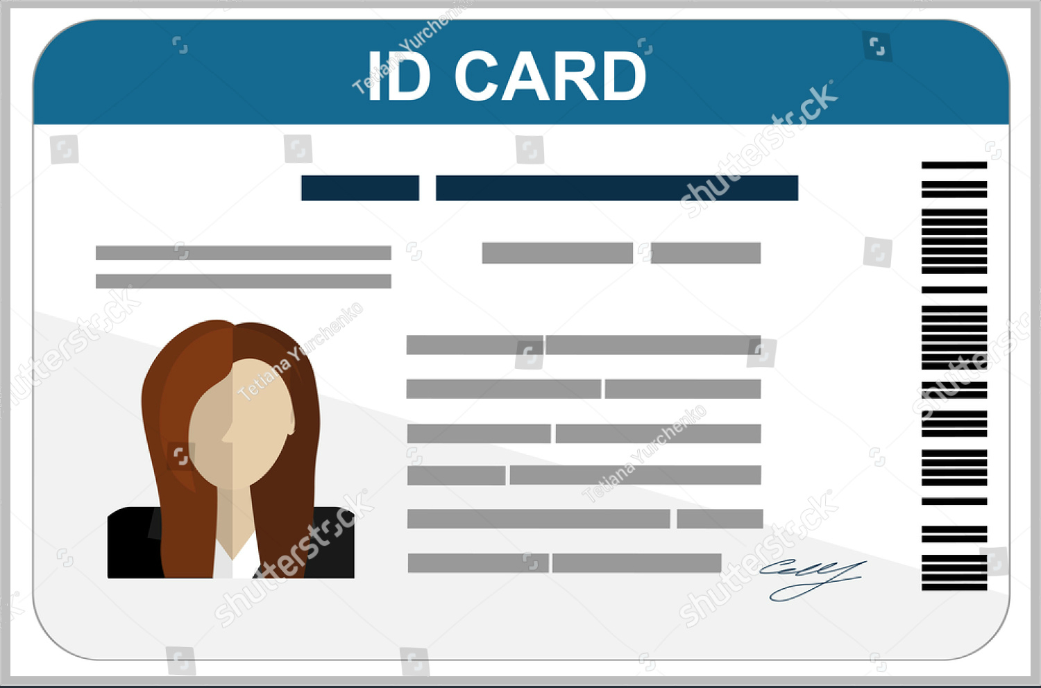 43+ Professional Id Card Designs – Psd, Eps, Ai, Word | Free With Regard To Free Id Card Template Word