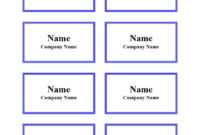 47 Free Name Tag + Badge Templates ᐅ Template Lab for Visitor Badge Template Word