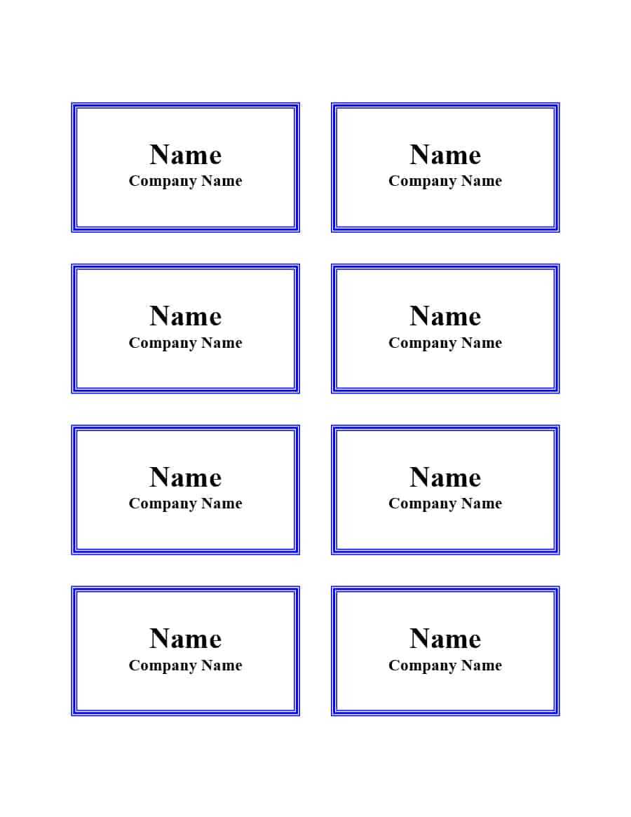 47 Free Name Tag + Badge Templates ᐅ Template Lab For Visitor Badge Template Word