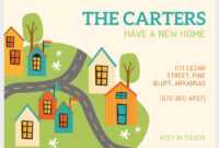49 Free Change Of Address Cards (Moving Announcements) regarding Moving Home Cards Template