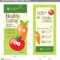 4X9 Rack Card Brochure Template Stock Vector – Illustration Regarding Nutrition Brochure Template