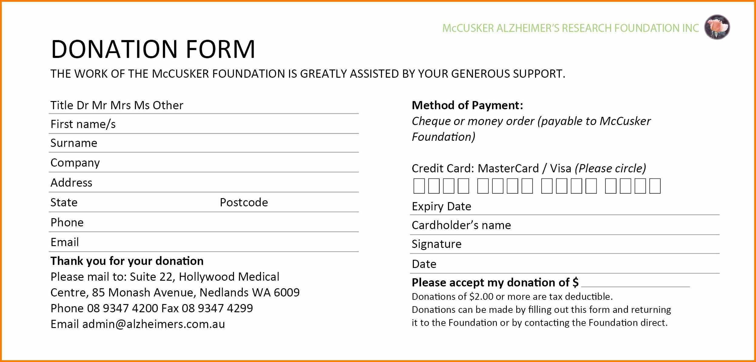 5+ Donation Card Template | Instinctual Intelligence Regarding Donation Cards Template