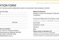 5+ Donation Forms Templates Free | Instinctual Intelligence within Donation Card Template Free
