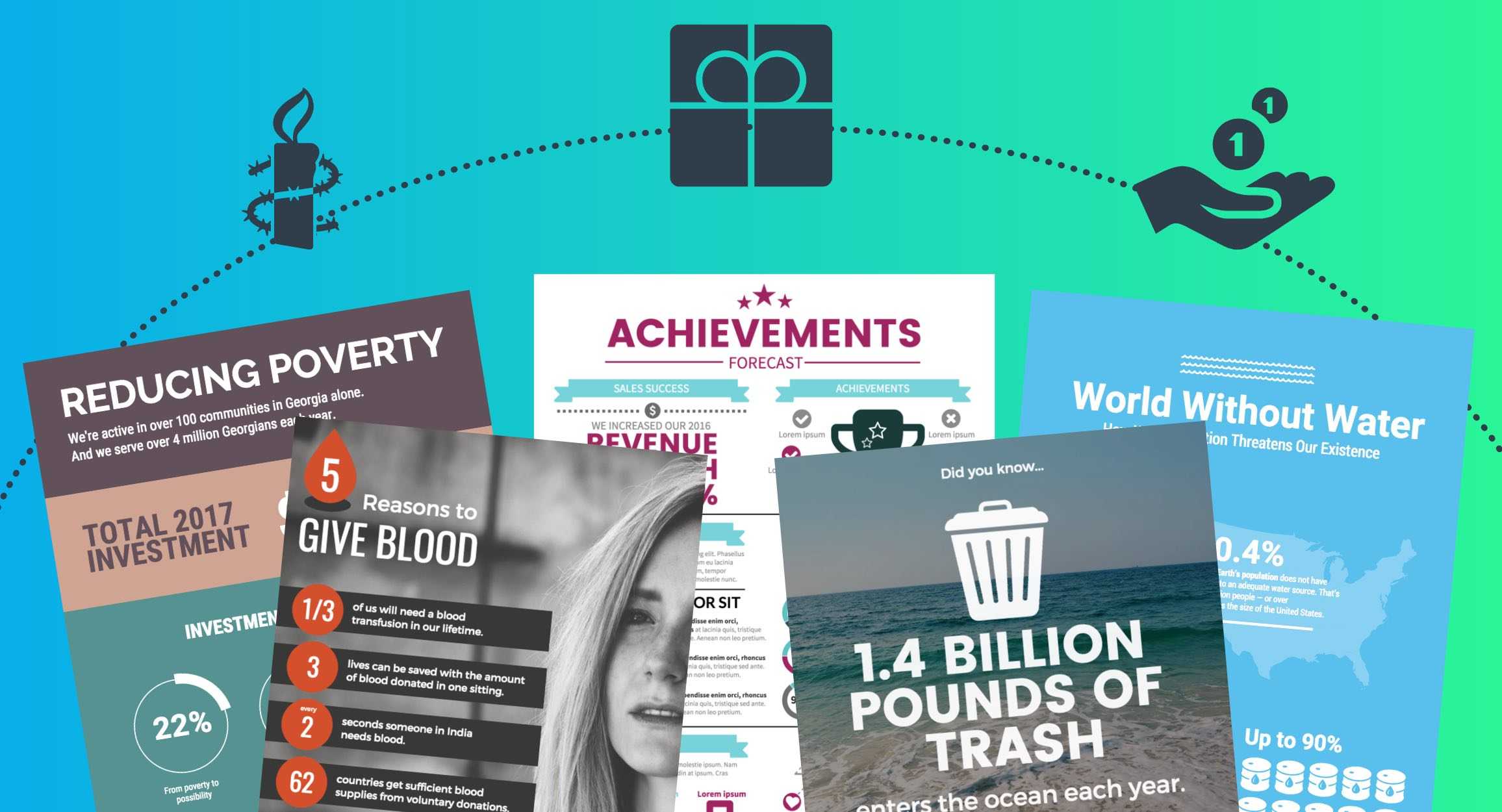 5 Must Have Nonprofit Infographic Templates To Supercharge In Nonprofit Annual Report Template