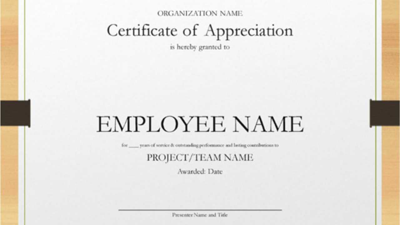 5+ Printable Years Of Service Certificate Templates – Word In Recognition Of Service Certificate Template