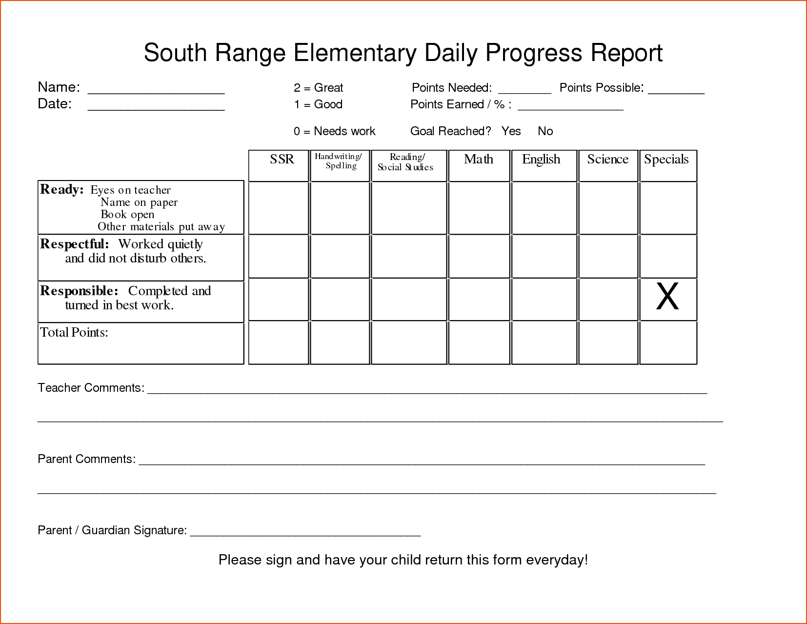 5+ Student Progress Report Template – Bookletemplate With Regard To Student Progress Report Template