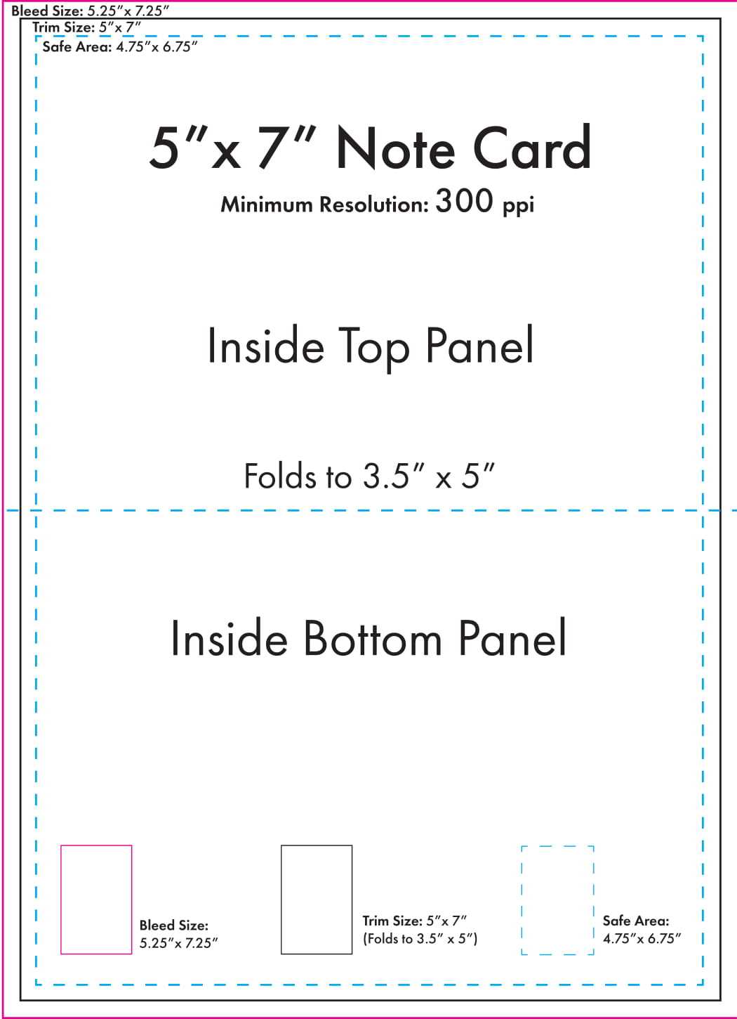 5" X 7" Note Card Template – U.s. Press With 3 By 5 Index Card Template