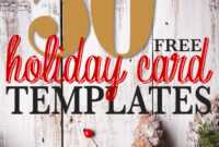50 + Free Holiday Photo Card Templates | Moritz Fine Designs regarding Free Holiday Photo Card Templates