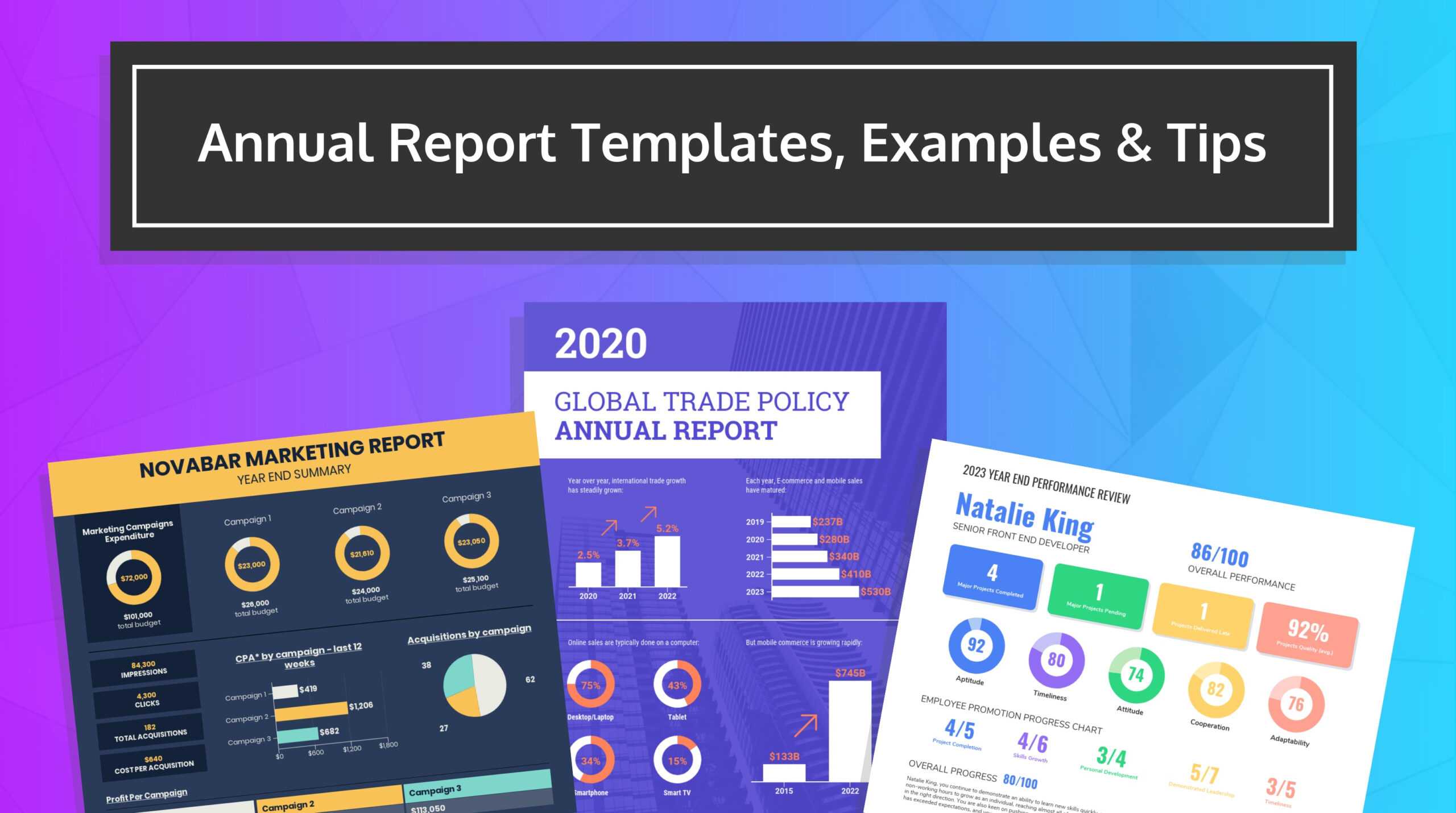 55+ Customizable Annual Report Design Templates, Examples & Tips For Nonprofit Annual Report Template