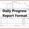 6+ Daily Work Progress Report Sample | Iwsp5 Inside Engineering Progress Report Template