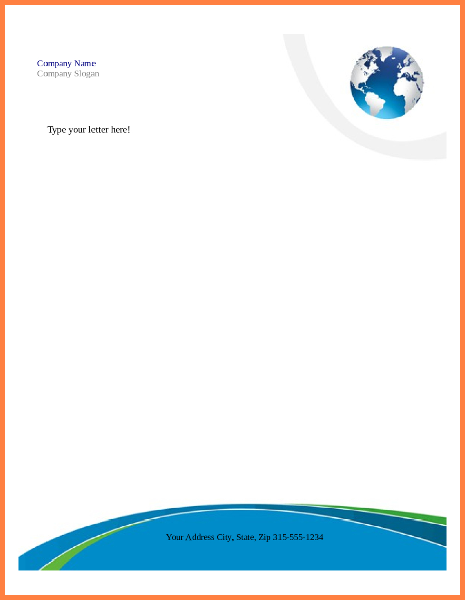 7+ Free Microsoft Word Letterhead Templates Download Intended For Headed Letter Template Word