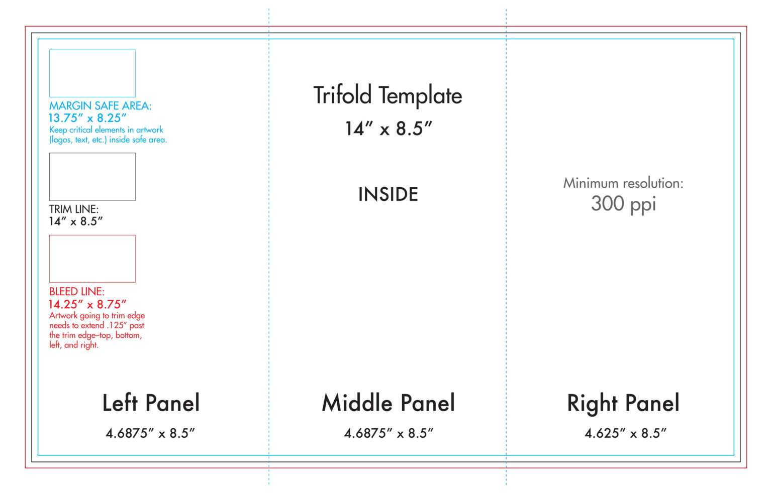 Tri Fold Brochure Standard Size