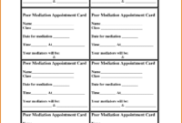 8 Appointment Card Templatereference Letters Words intended for Appointment Card Template Word
