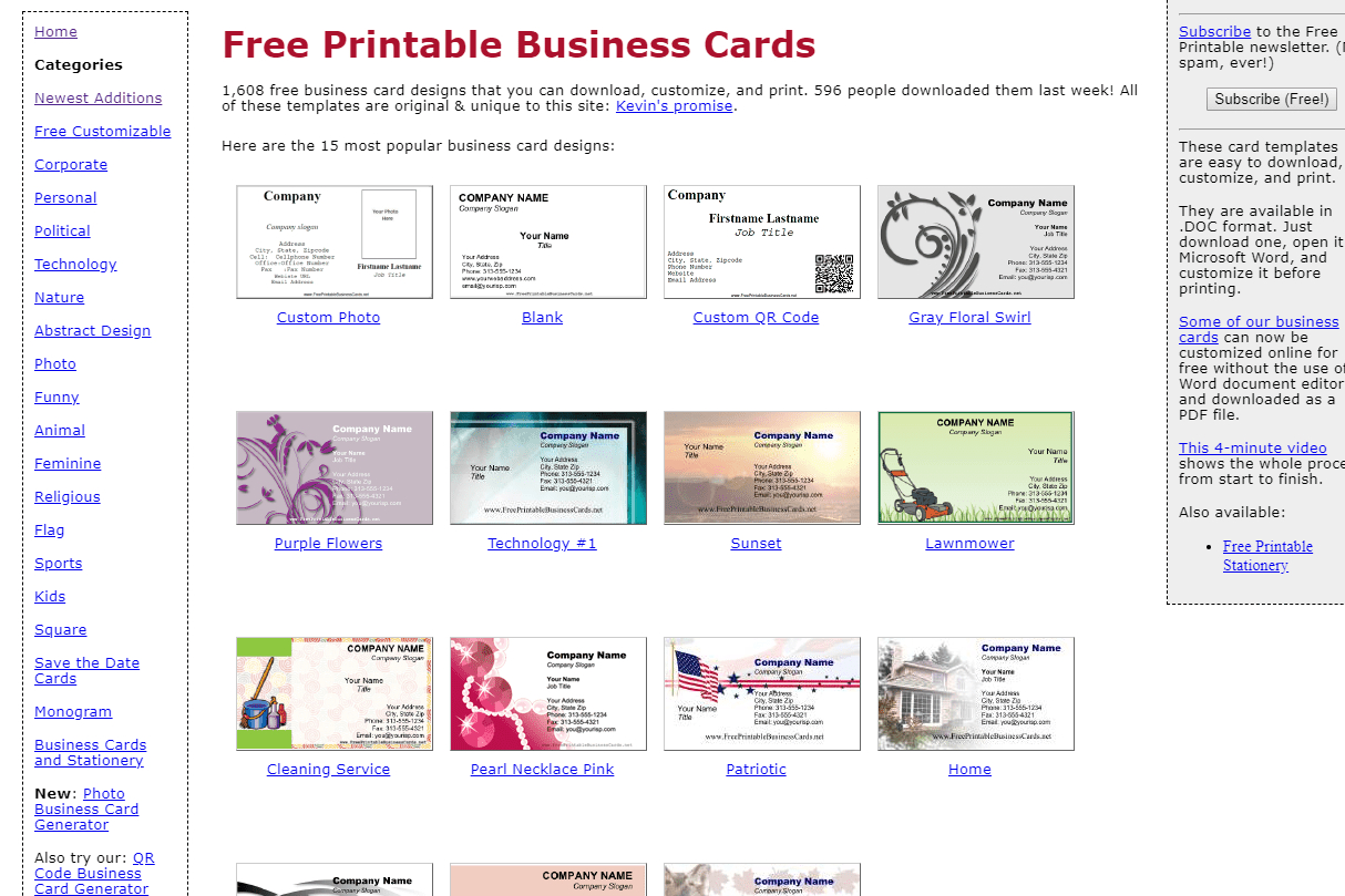 8 Best Places To Find Free Business Card Templates Throughout Free Template Business Cards To Print