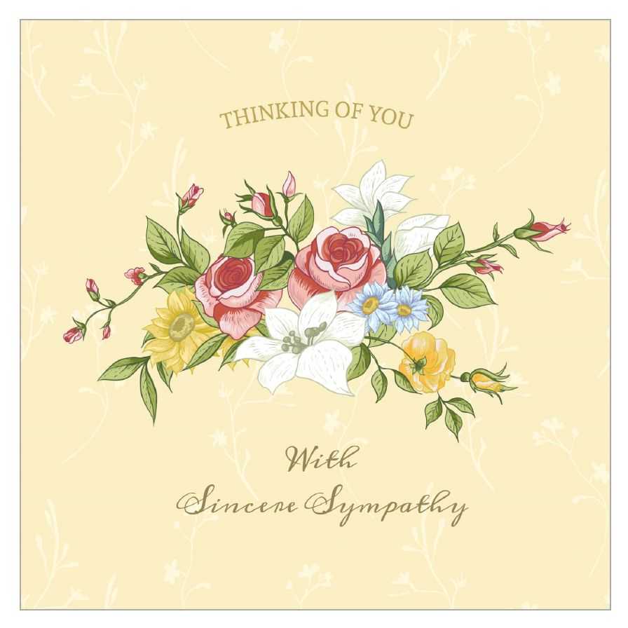 8 Free, Printable Condolence And Sympathy Cards Intended For Sorry For Your Loss Card Template