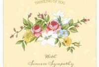 8 Free, Printable Condolence And Sympathy Cards within Sympathy Card Template