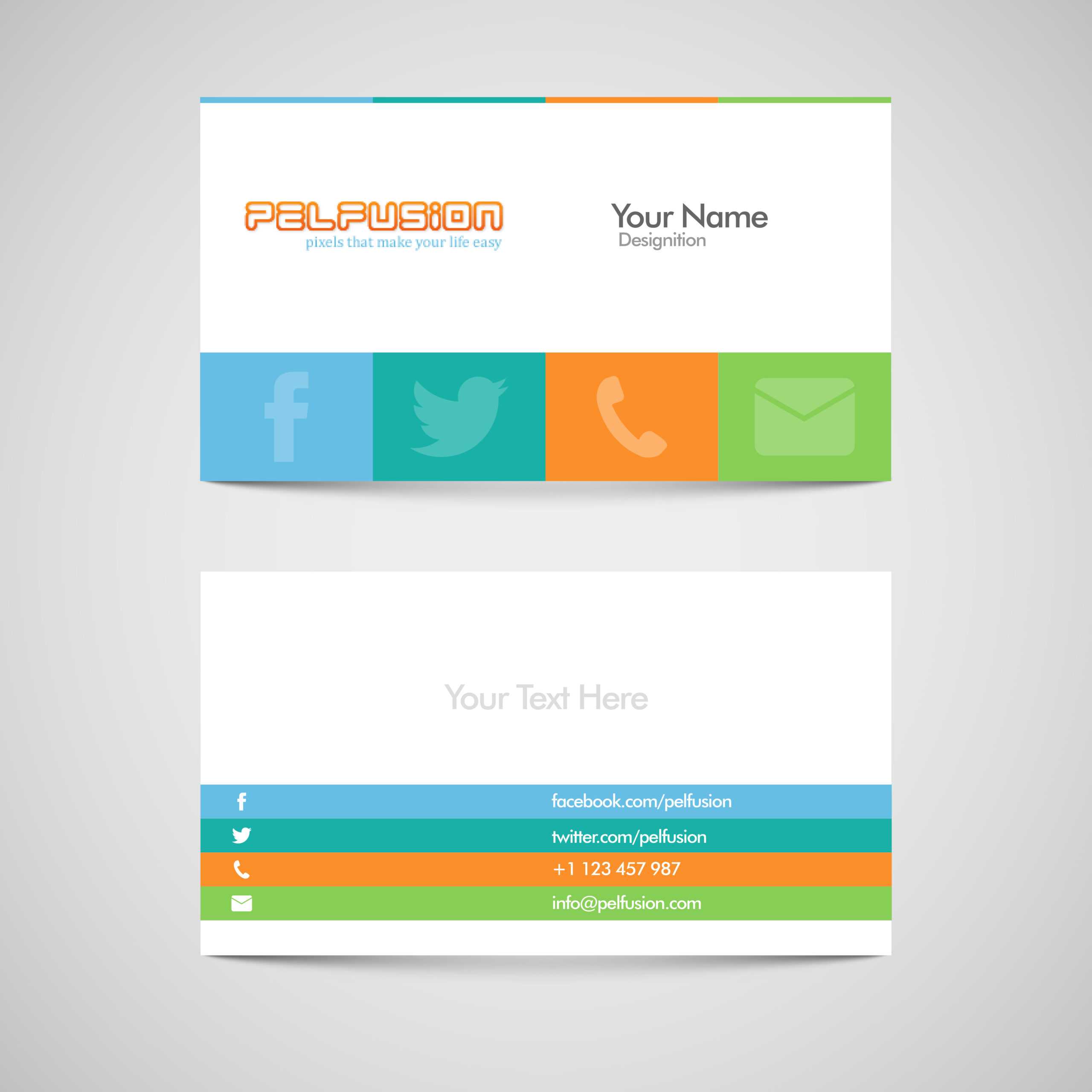 83 Free High Quality Business Card Templates – Pelfusion For Free Personal Business Card Templates