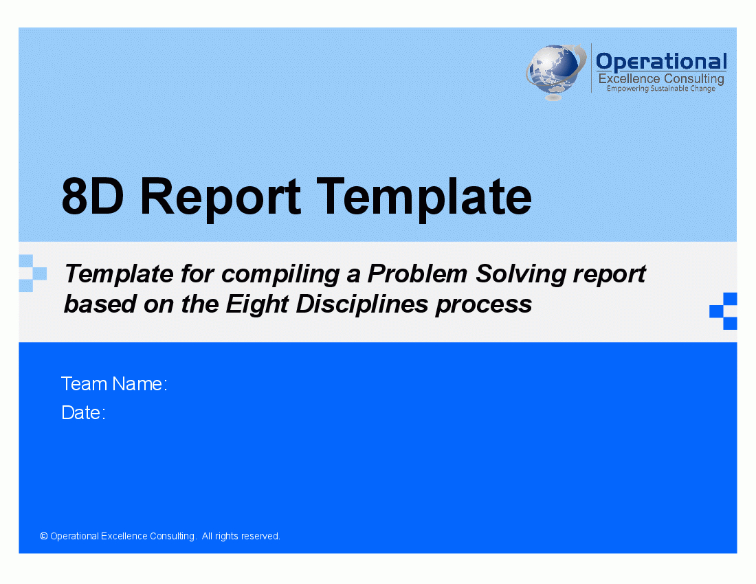 8D Report Template (Powerpoint) Intended For 8D Report Format Template
