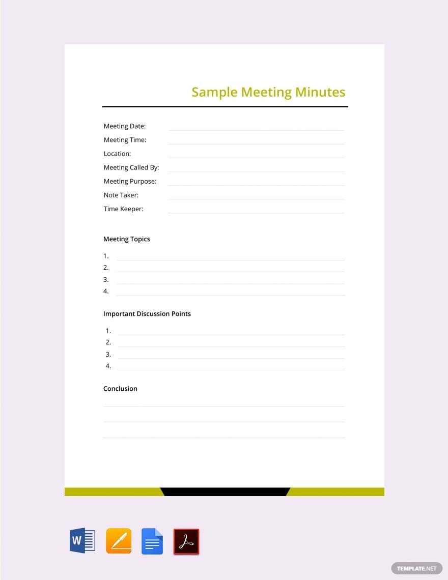9+ School Meeting Minutes Templates In Word, Pdf, Apple Within Corporate Minutes Template Word