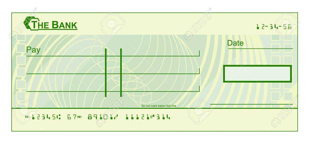 A Blank Cheque Check Template Illustration Pertaining To Blank Cheque Template Download Free