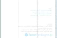 A3 Tri-Fold Table Talker Template | Photo Page - Everystockphoto with regard to Tri Fold Tent Card Template