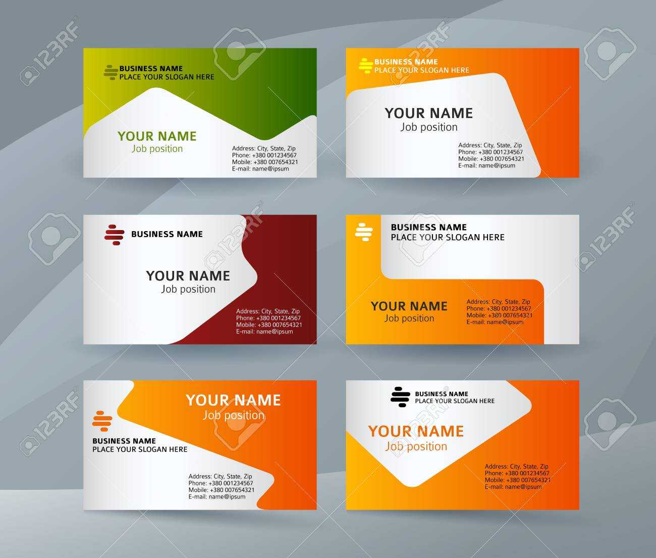 Abstract Professional And Designer Business Card Template Or.. For Designer Visiting Cards Templates