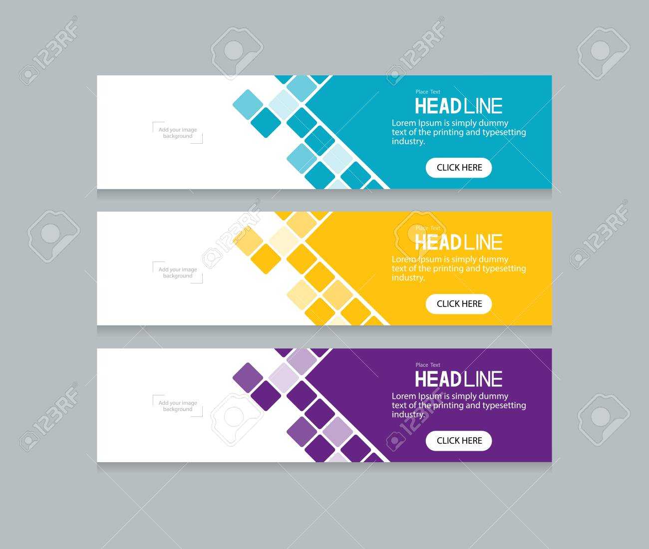 Abstract Web Banner Design Template Intended For Website Banner Design Templates