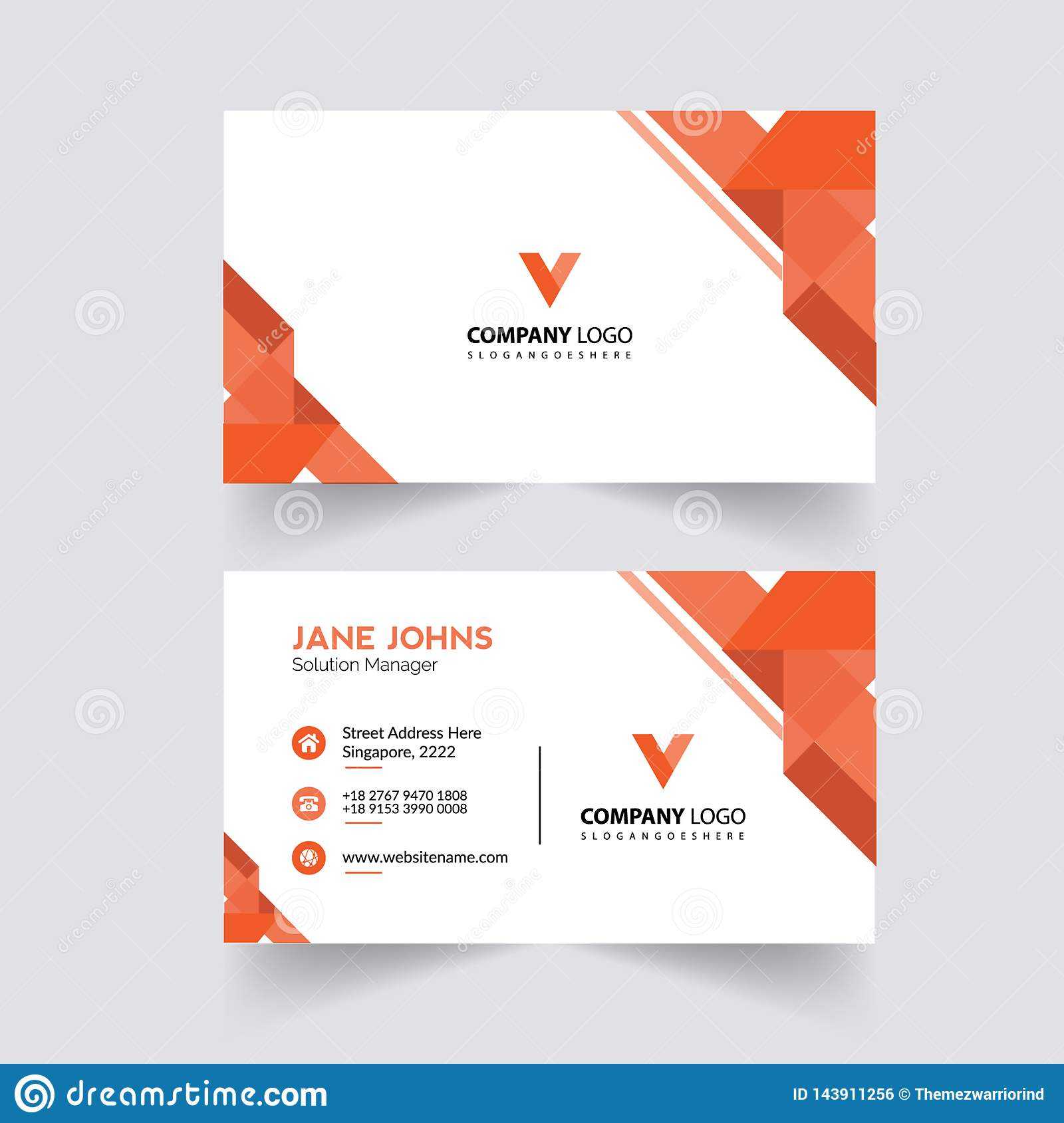 Abstruct Business Card Template Stock Illustration With Adobe Illustrator Card Template