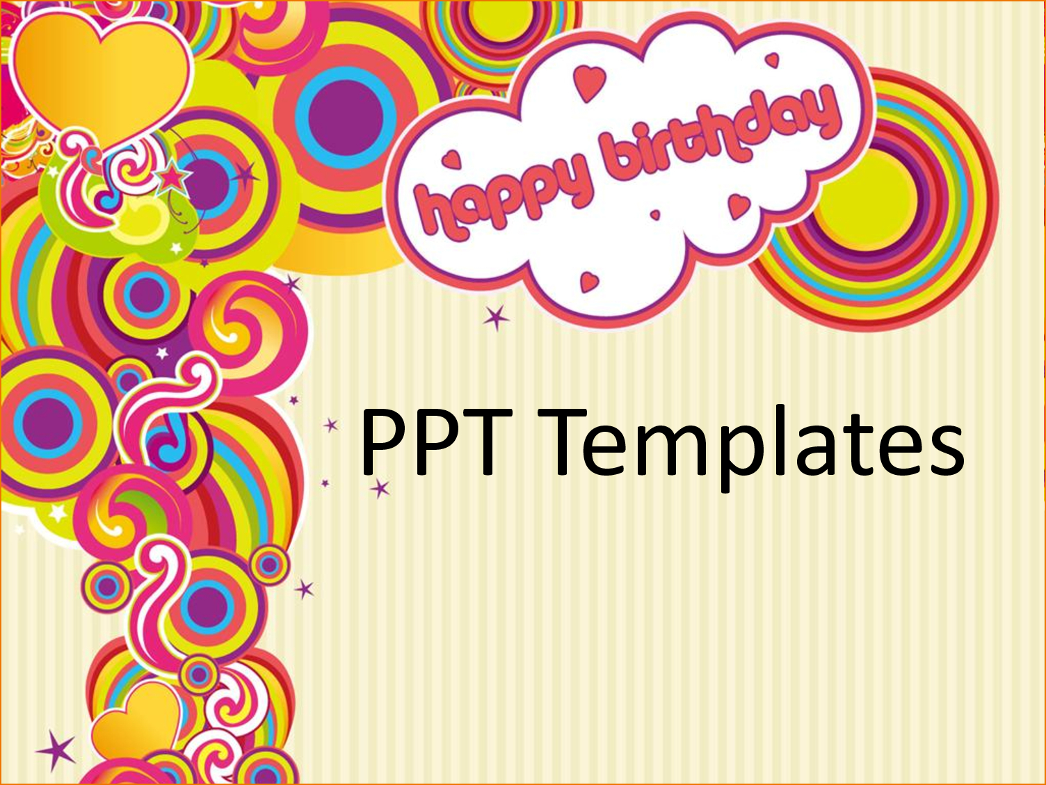 Acceptable Birthday Ppt Template Powerpoint Business Intended For Greeting Card Template Powerpoint