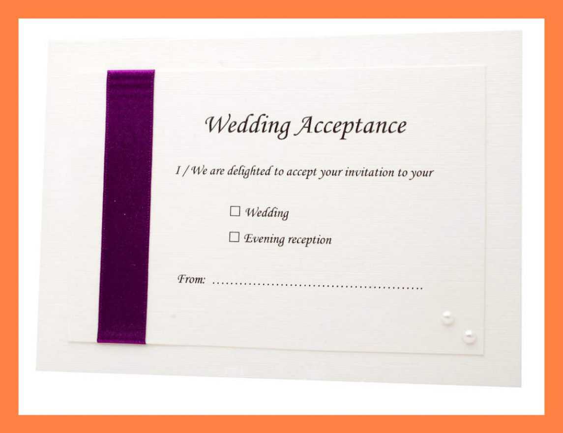 Acceptance Card Template Full Wedding 20 Acceptance 20 Card Regarding Acceptance Card Template