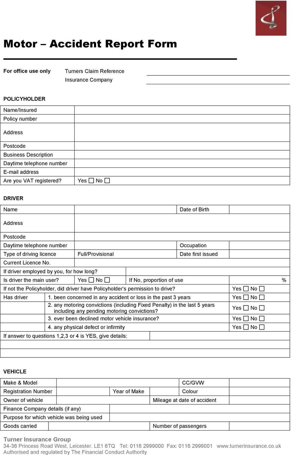 Accident T Form The Easiest Allianz Motor Fctiburonesrojos Within Motor Vehicle Accident Report Form Template