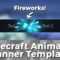 Advanced .gif Minecraft Animated Banner Template – "fireworks" Intended For Animated Banner Templates