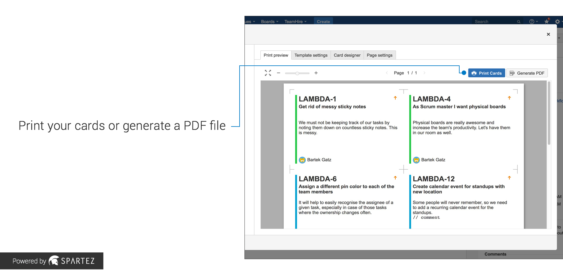 Agile Cards – Print Issues From Jira | Atlassian Marketplace Throughout User Story Template Word