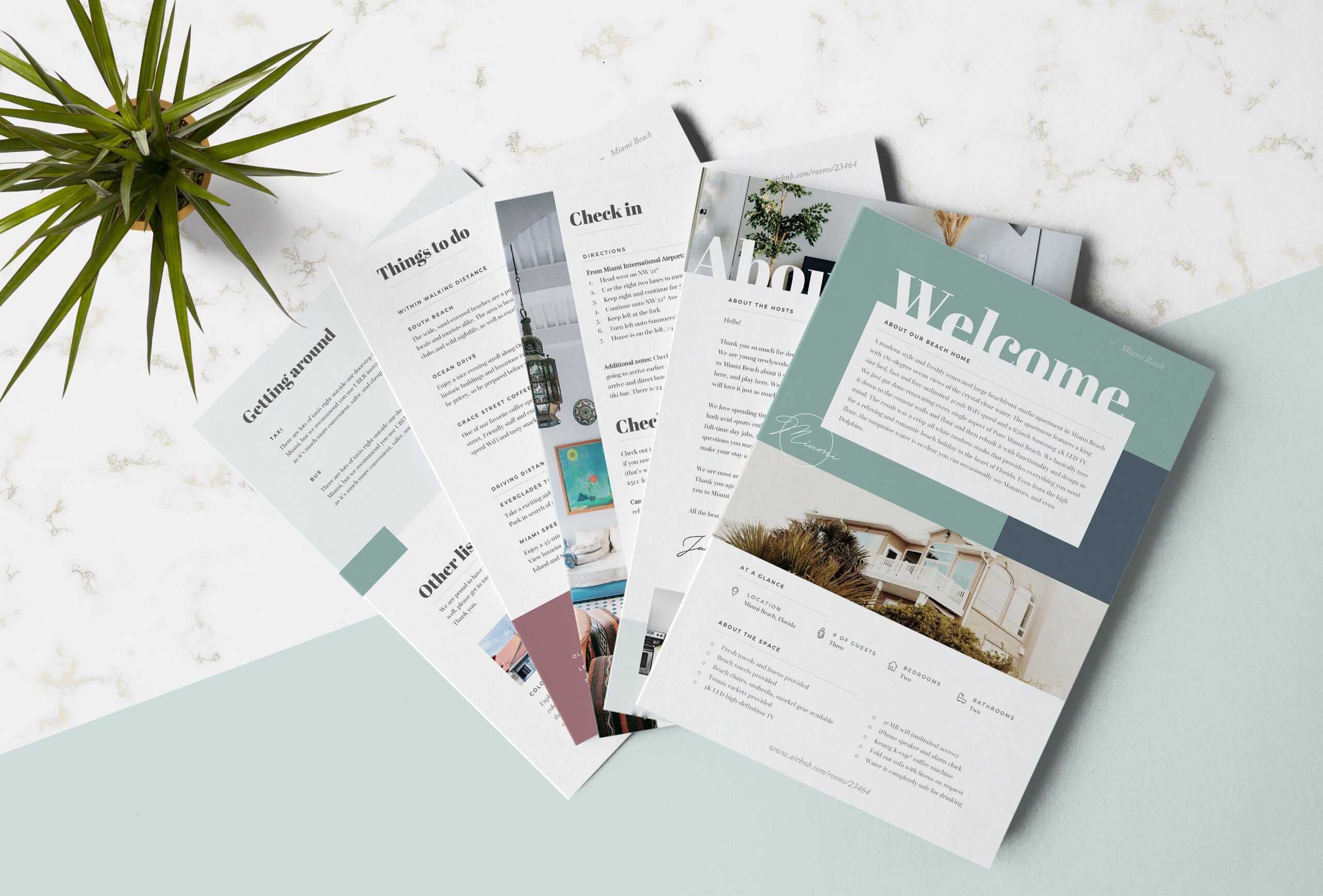 Airbnb Welcome Book Template #basic#recommend#microsoft With Regard To Welcome Brochure Template