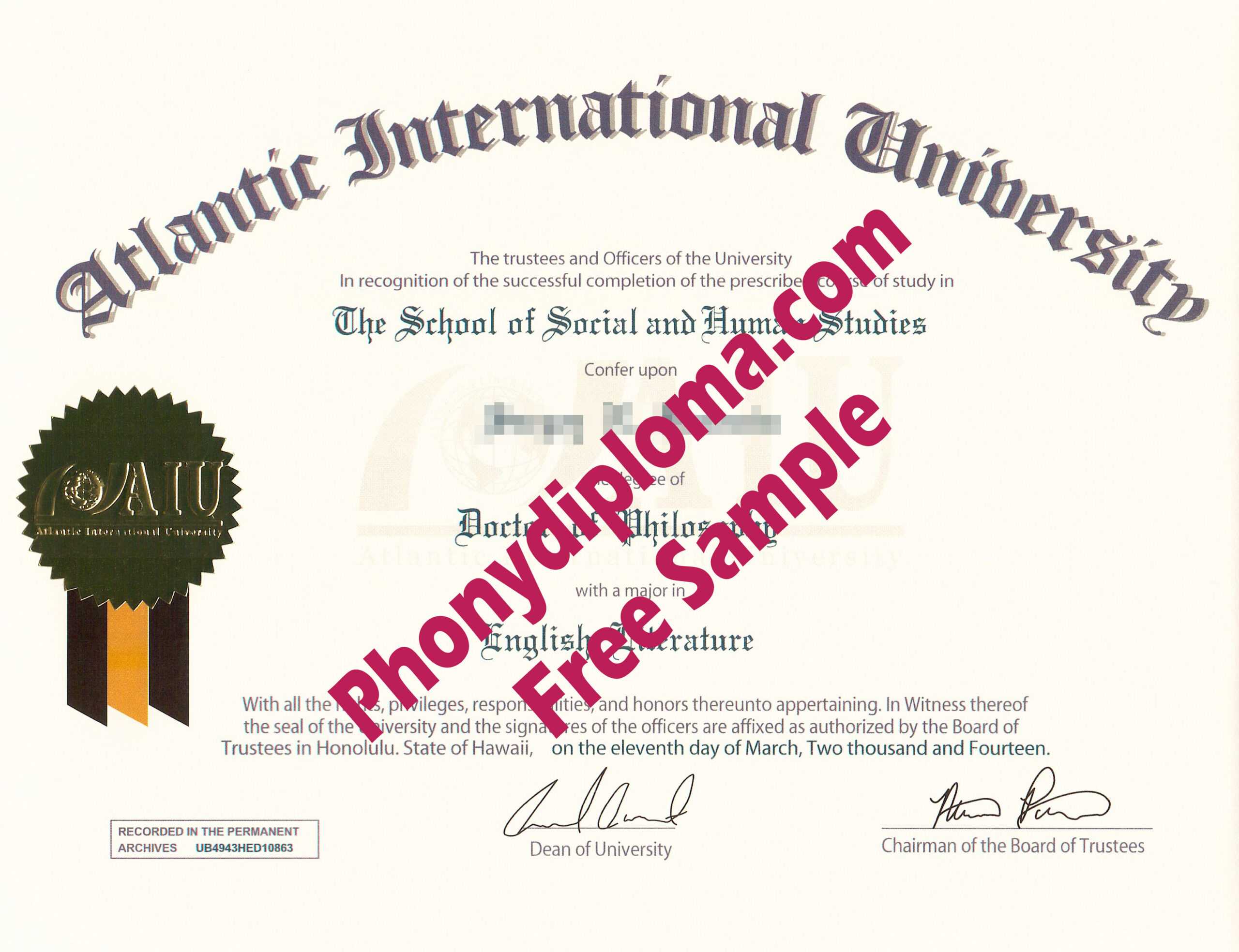 All Fake Diploma Samples In Usa – Phonydiploma With Fake Diploma Certificate Template