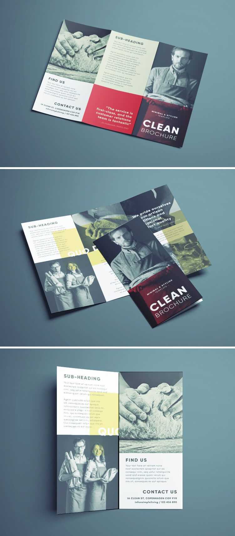 Amazing Clean Trifold Brochure Template | Design. | Brochure In Cleaning Brochure Templates Free