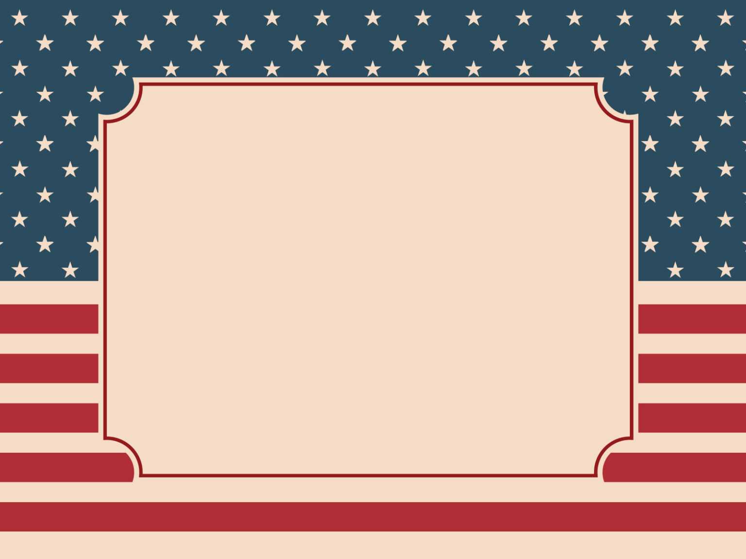 American Flag Powerpoint Background Template Download Us With Regard To