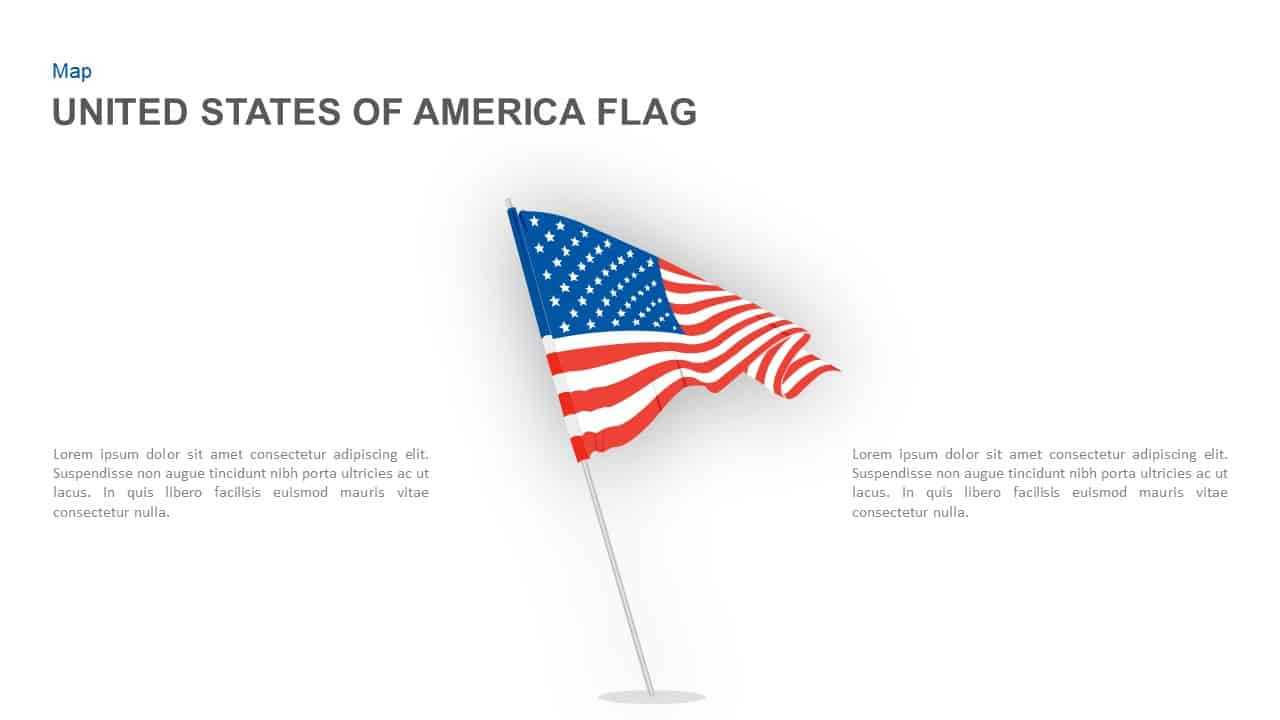 American Flag Powerpoint Template And Keynote Slide With American Flag Powerpoint Template