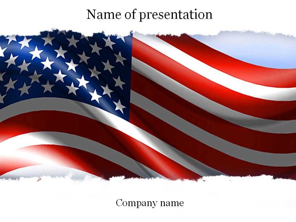 American Flag Powerpoint Template | Templates | Templates With American Flag Powerpoint Template