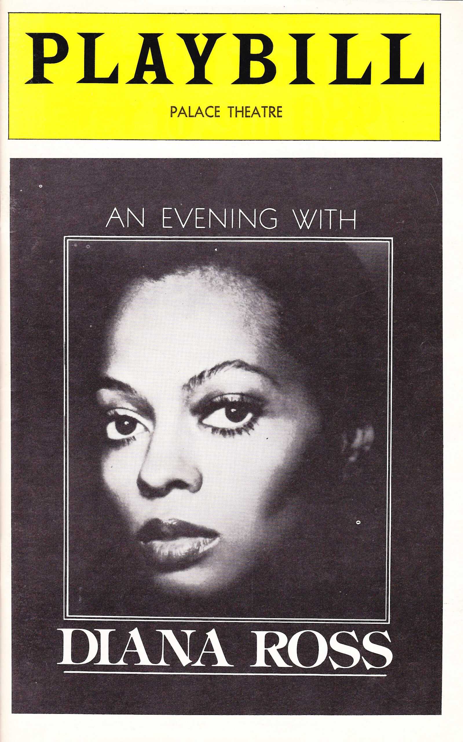 An Evening With Diana Ross” On Broadway: Part One | The Pertaining To Playbill Template Word