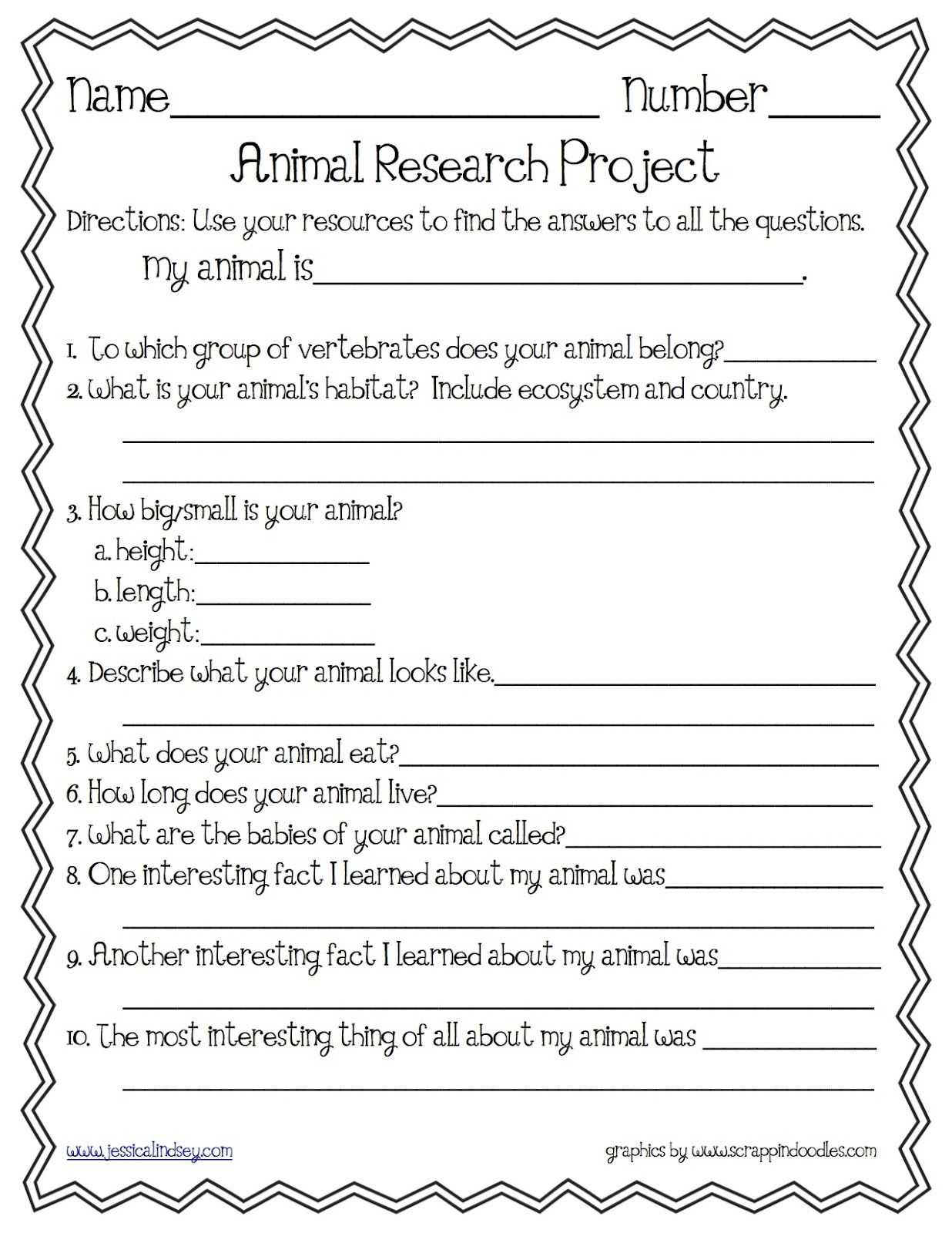 Animal Research Template | Teaching | Science Lessons For Animal Report Template