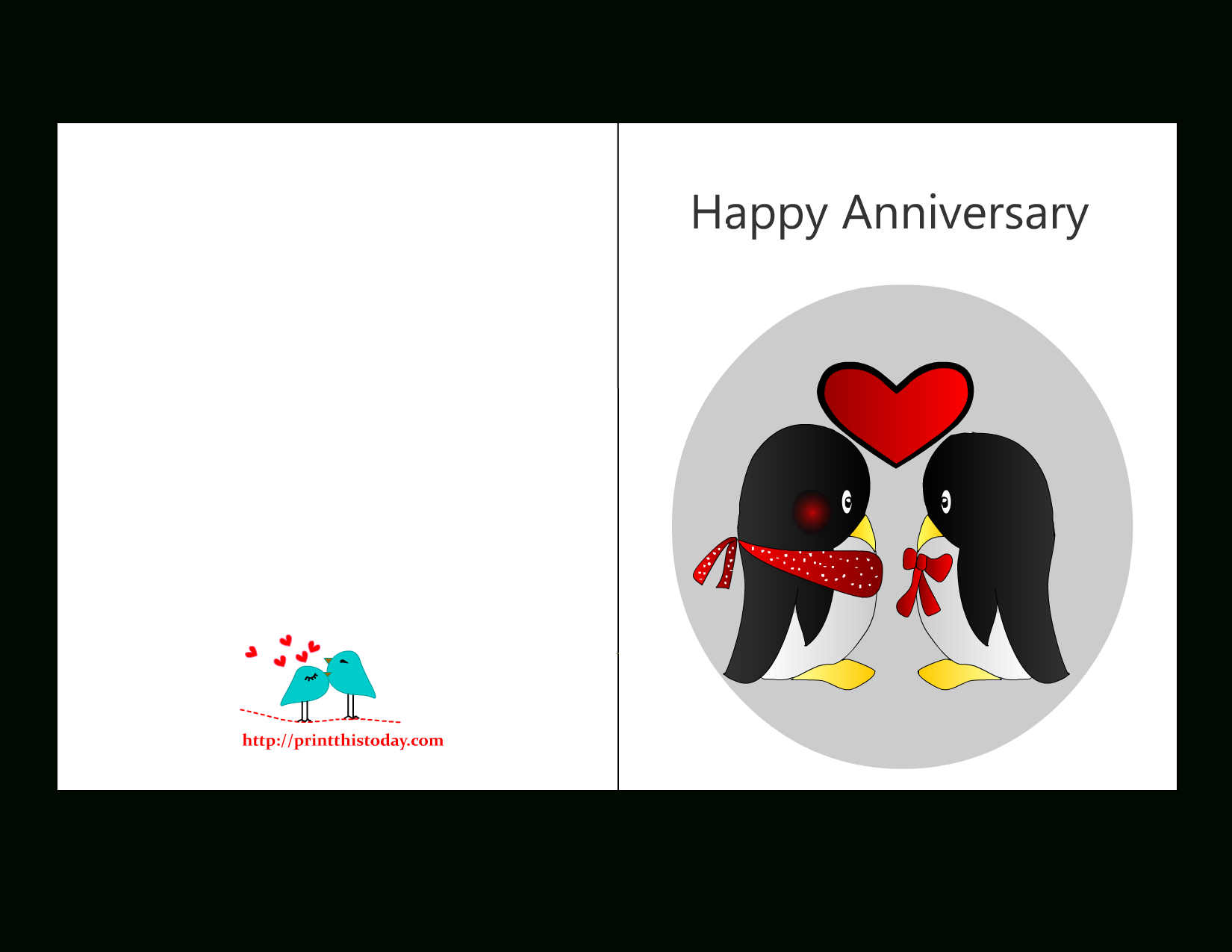 Anniversary Card Templates 12 Free – Anniversary Card For Anniversary Card Template Word