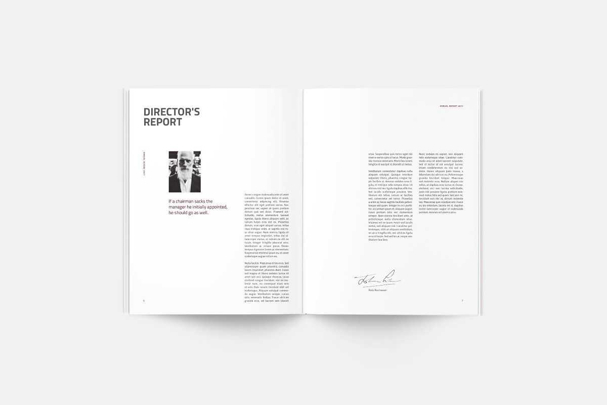 Annual Report | Silukeight | Corporate Fonts, Brochure In Chairman's Annual Report Template