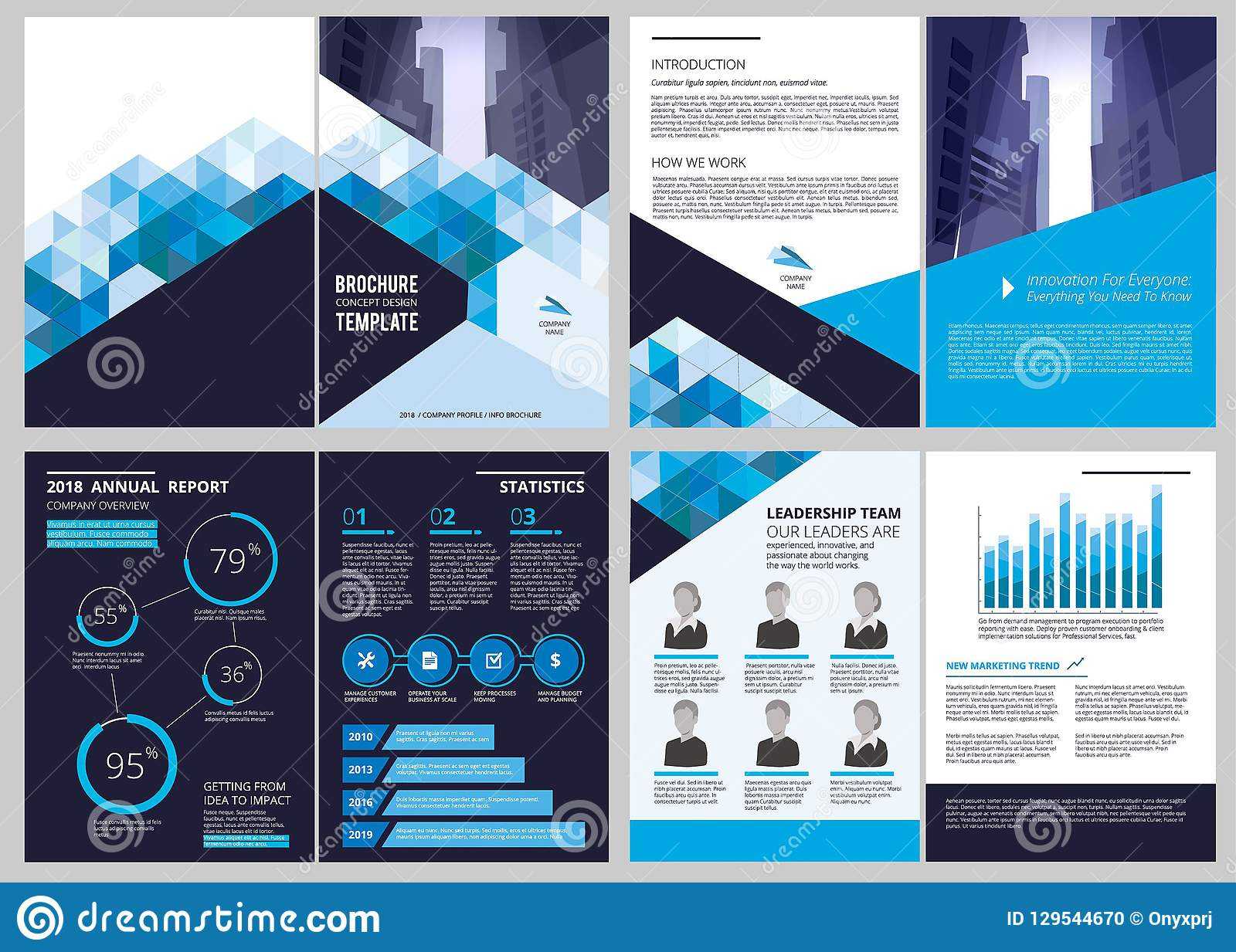 Annual Report Template. Simple Document Financial Magazine For Illustrator Report Templates