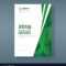 Annual Report Template With Abstract Green Pertaining To Illustrator Report Templates