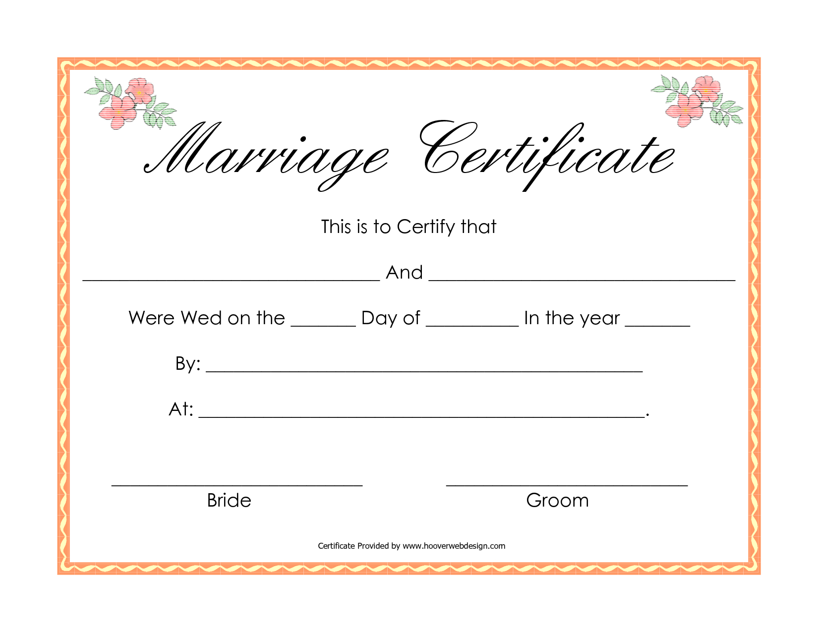 Antique Certificate Of Marriage Printable | English Wedding With Blank Marriage Certificate Template
