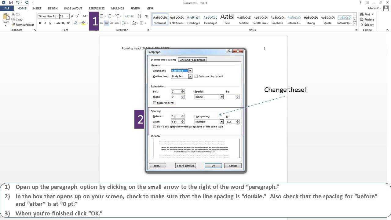 Apa Paper Microsoft Word 2013 Within Apa Template For Word 2010